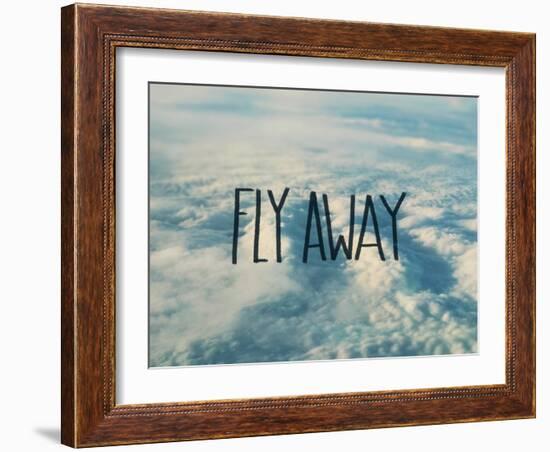 Fly Away Clouds-Leah Flores-Framed Giclee Print