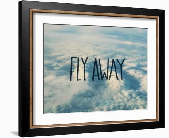 Fly Away Clouds-Leah Flores-Framed Giclee Print