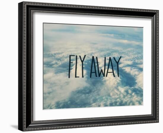 Fly Away Clouds-Leah Flores-Framed Giclee Print