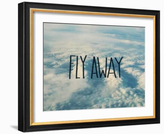 Fly Away Clouds-Leah Flores-Framed Giclee Print