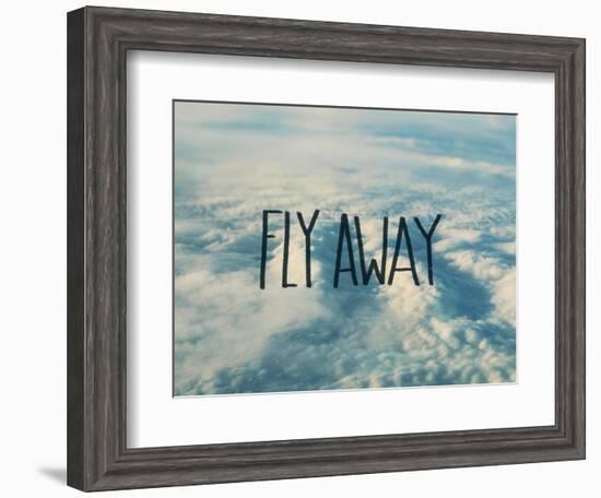 Fly Away Clouds-Leah Flores-Framed Giclee Print