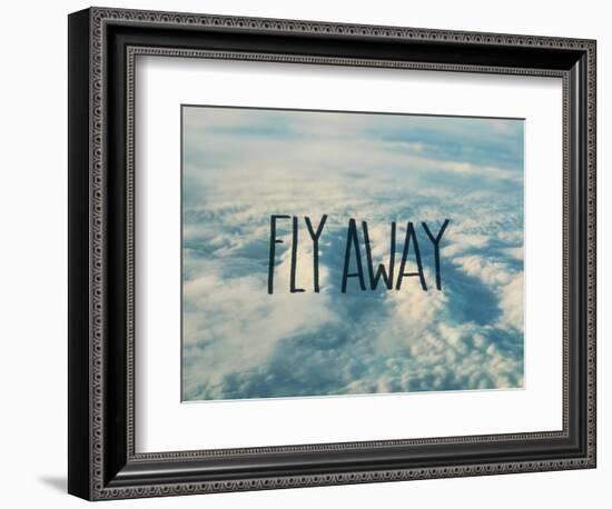 Fly Away Clouds-Leah Flores-Framed Giclee Print