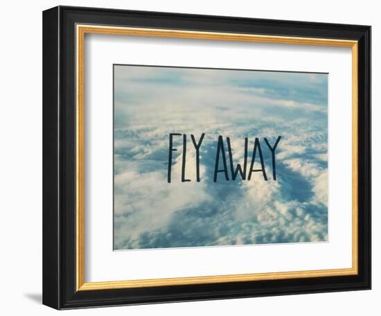 Fly Away Clouds-Leah Flores-Framed Giclee Print