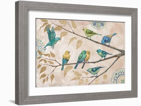 Fly Away I With Suzani-Janelle Penner-Framed Art Print