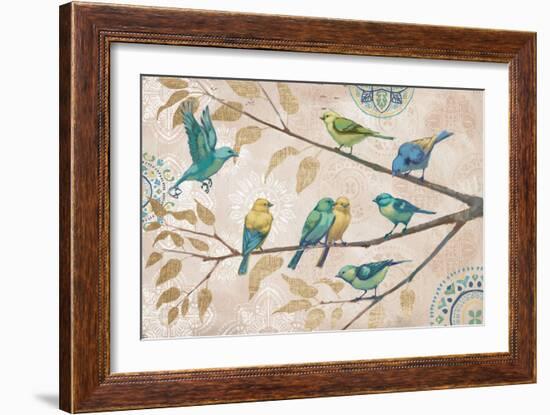 Fly Away I With Suzani-Janelle Penner-Framed Art Print