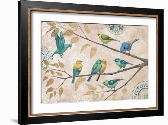 Fly Away I With Suzani-Janelle Penner-Framed Art Print