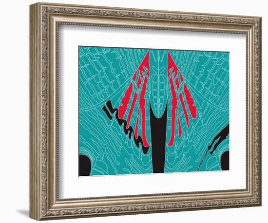 Fly Blueprint-Belen Mena-Framed Giclee Print