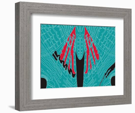 Fly Blueprint-Belen Mena-Framed Giclee Print