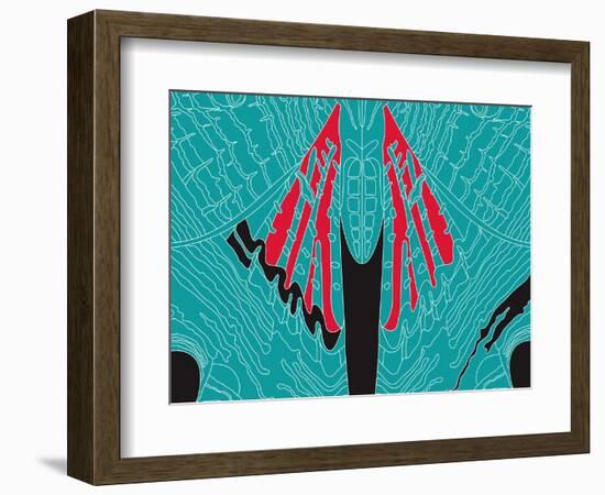 Fly Blueprint-Belen Mena-Framed Giclee Print