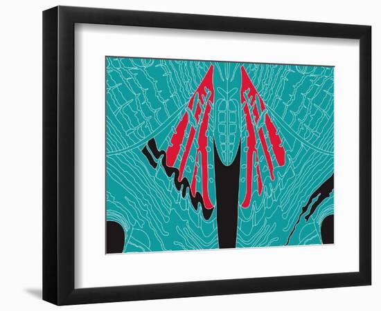 Fly Blueprint-Belen Mena-Framed Giclee Print