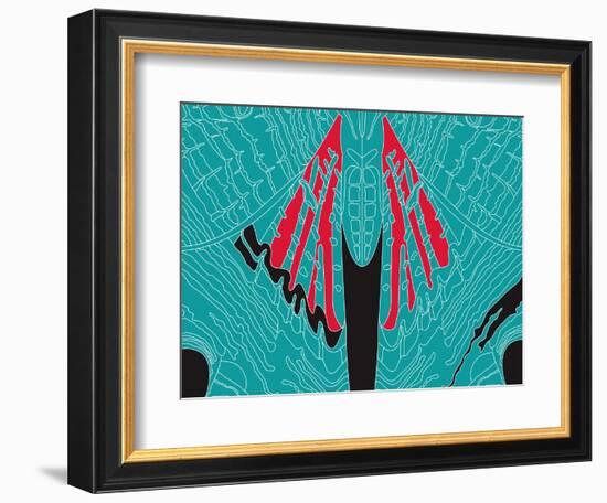 Fly Blueprint-Belen Mena-Framed Giclee Print