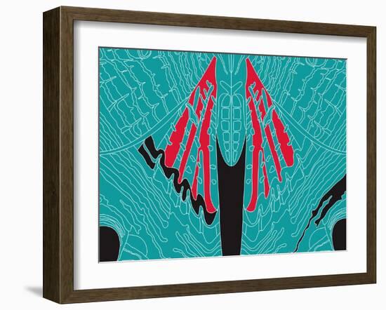 Fly Blueprint-Belen Mena-Framed Giclee Print