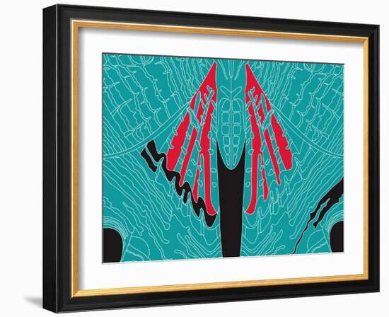 Fly Blueprint-Belen Mena-Framed Giclee Print