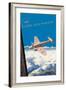 Fly Even in Winter! (Fliegen-auch im Winter!) - Deutsche Lufthansa - German Airways-Pacifica Island Art-Framed Art Print