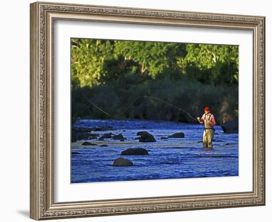 Fly Fisherman, USA-null-Framed Photographic Print