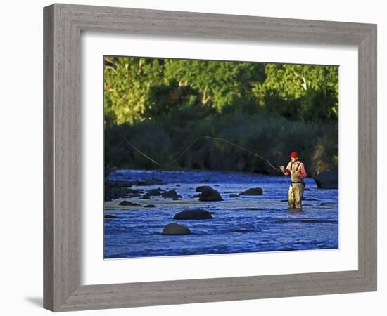 Fly Fisherman, USA-null-Framed Photographic Print