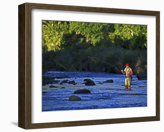 Fly Fisherman, USA-null-Framed Photographic Print