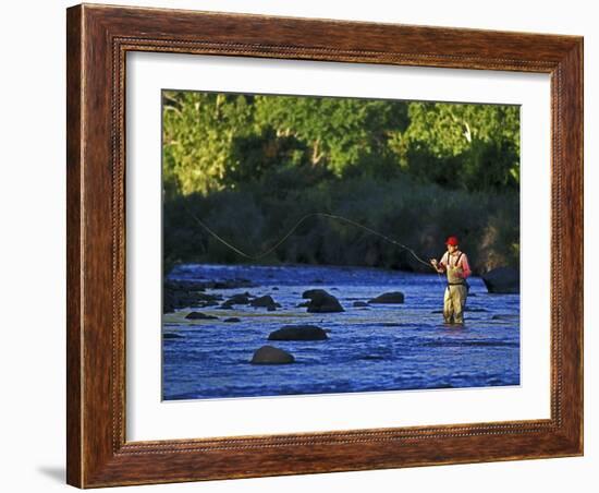 Fly Fisherman, USA-null-Framed Photographic Print