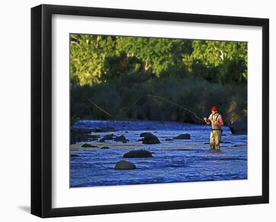 Fly Fisherman, USA-null-Framed Photographic Print