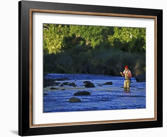 Fly Fisherman, USA-null-Framed Photographic Print