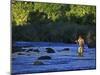 Fly Fisherman, USA-null-Mounted Photographic Print