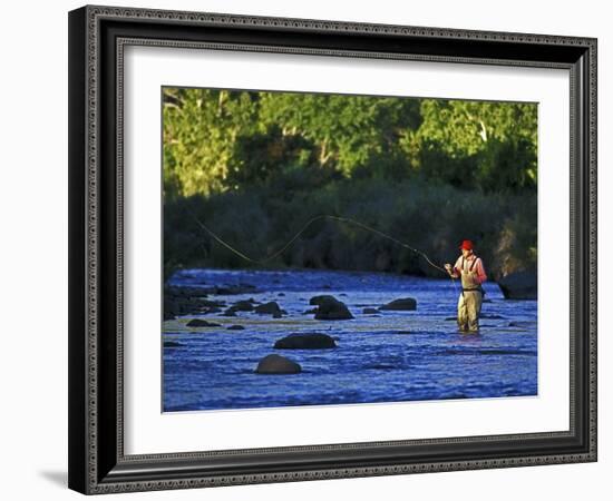 Fly Fisherman, USA-null-Framed Photographic Print