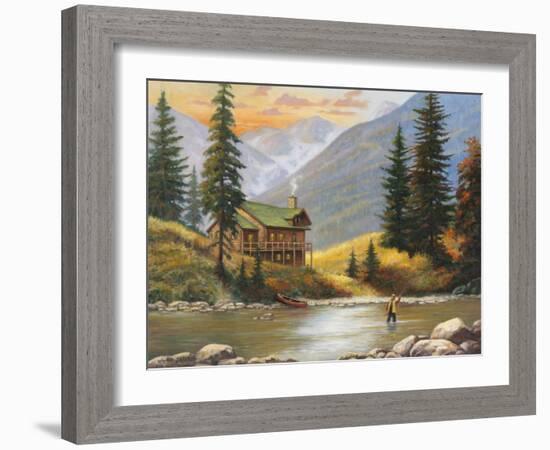 Fly Fisherman-John Zaccheo-Framed Giclee Print