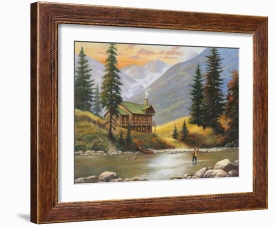 Fly Fisherman-John Zaccheo-Framed Giclee Print