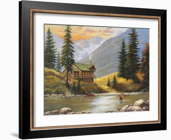 Fly Fisherman-John Zaccheo-Framed Giclee Print