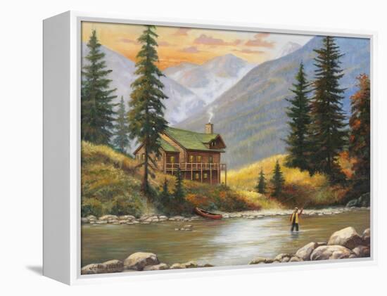 Fly Fisherman-John Zaccheo-Framed Premier Image Canvas