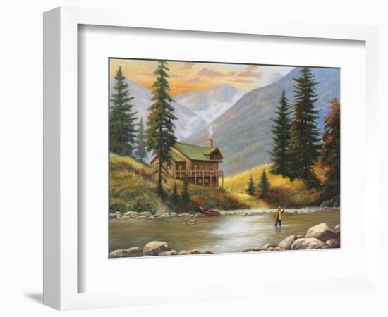 Fly Fisherman-John Zaccheo-Framed Giclee Print