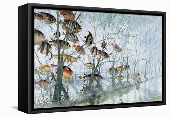 Fly Fishing, 1992-Lucy Willis-Framed Premier Image Canvas