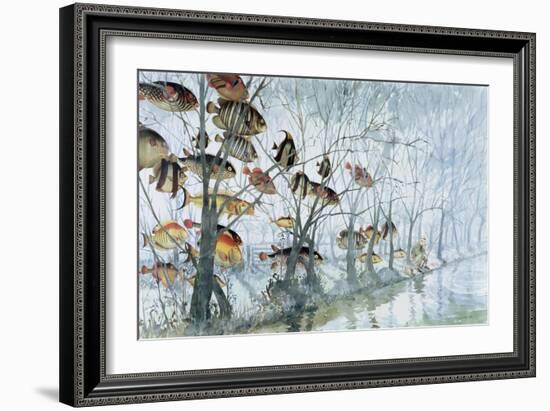 Fly Fishing, 1992-Lucy Willis-Framed Giclee Print