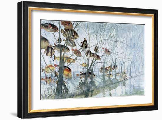 Fly Fishing, 1992-Lucy Willis-Framed Giclee Print