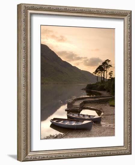 Fly Fishing Boats, Connemara National Park, Connemara, Co, Galway, Ireland-Doug Pearson-Framed Photographic Print