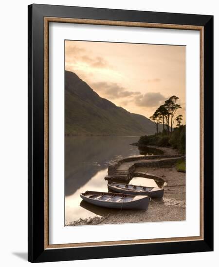 Fly Fishing Boats, Connemara National Park, Connemara, Co, Galway, Ireland-Doug Pearson-Framed Photographic Print