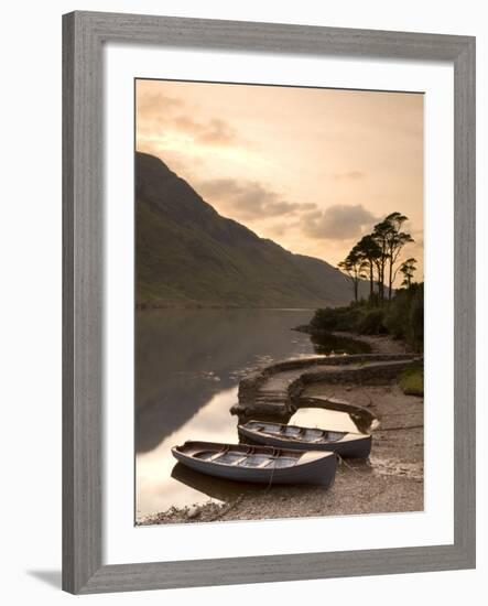 Fly Fishing Boats, Connemara National Park, Connemara, Co, Galway, Ireland-Doug Pearson-Framed Photographic Print