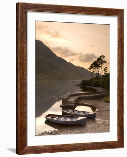 Fly Fishing Boats, Connemara National Park, Connemara, Co, Galway, Ireland-Doug Pearson-Framed Photographic Print