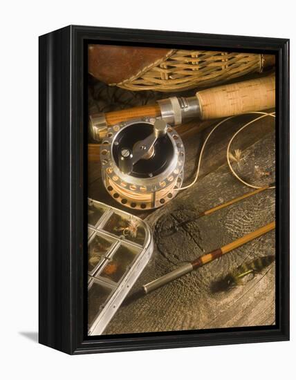 Fly Fishing Equipment-Tom Grill-Framed Premier Image Canvas