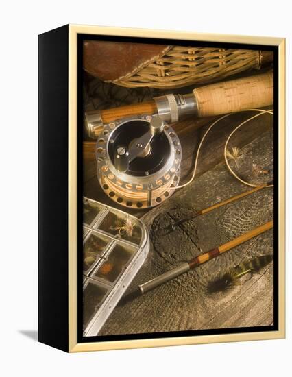 Fly Fishing Equipment-Tom Grill-Framed Premier Image Canvas