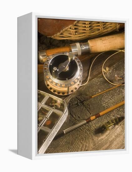 Fly Fishing Equipment-Tom Grill-Framed Premier Image Canvas