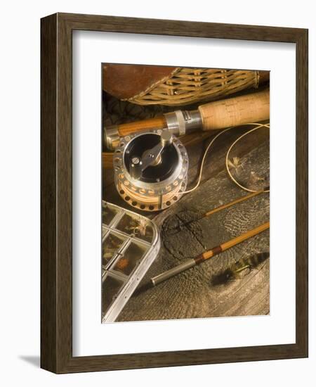 Fly Fishing Equipment-Tom Grill-Framed Photographic Print