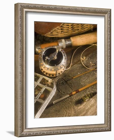 Fly Fishing Equipment-Tom Grill-Framed Photographic Print