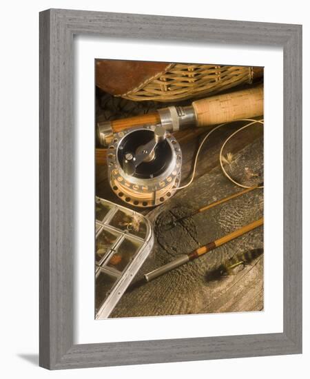 Fly Fishing Equipment-Tom Grill-Framed Photographic Print