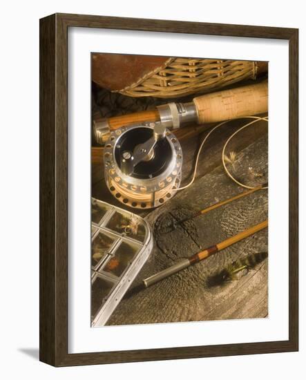 Fly Fishing Equipment-Tom Grill-Framed Photographic Print