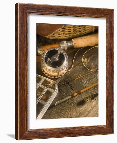 Fly Fishing Equipment-Tom Grill-Framed Photographic Print