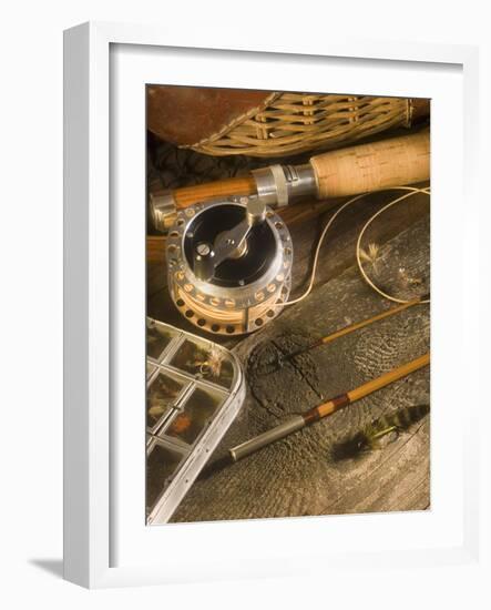 Fly Fishing Equipment-Tom Grill-Framed Photographic Print