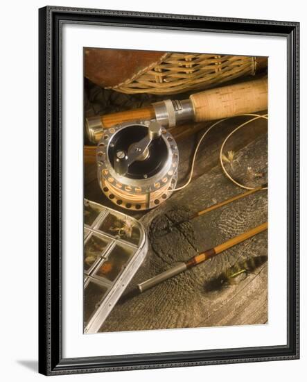 Fly Fishing Equipment-Tom Grill-Framed Photographic Print