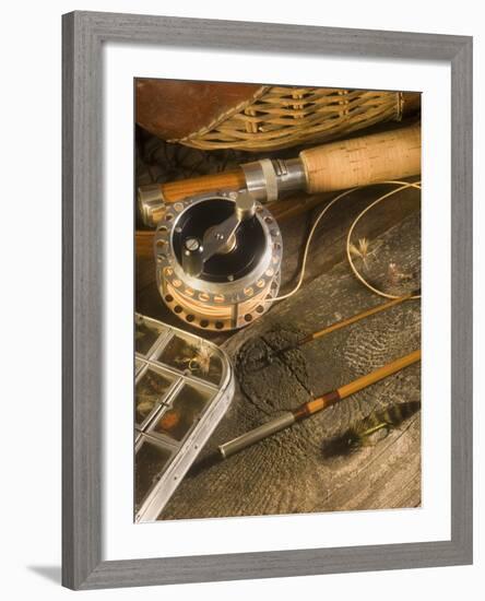 Fly Fishing Equipment-Tom Grill-Framed Photographic Print