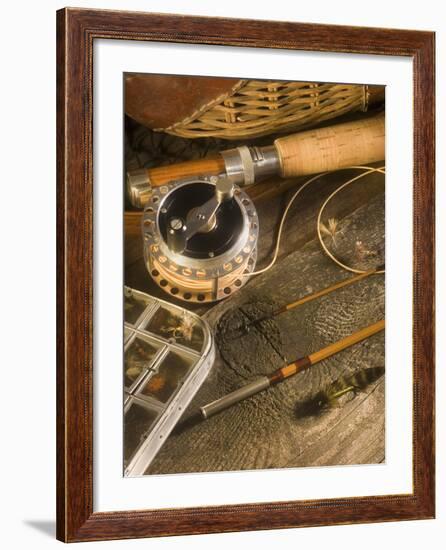 Fly Fishing Equipment-Tom Grill-Framed Photographic Print